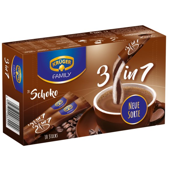 Krüger family Kaffee 3in1 Schoko 10St