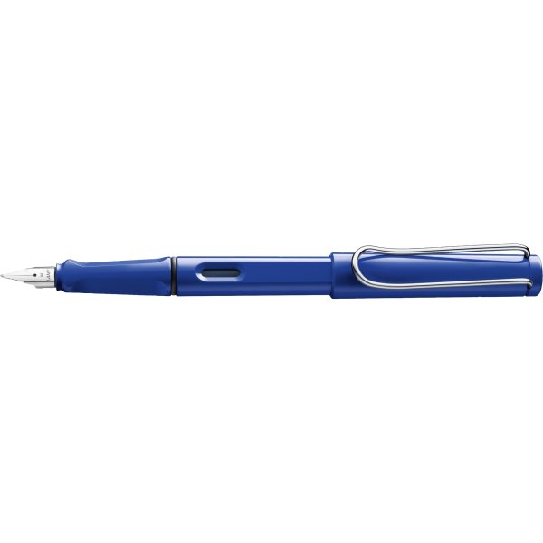 Lamy Füllhalter safari rechts M blau