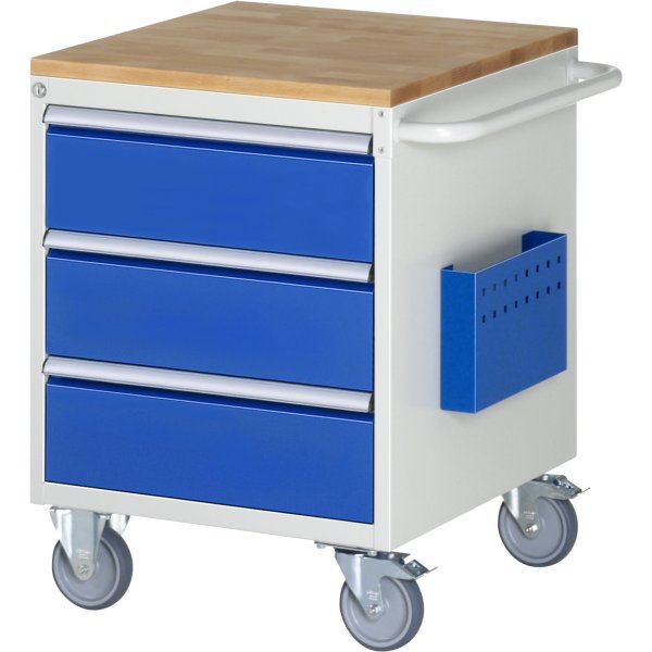 RAU Montagewagen 3Schübe 580x650x795mm lgr/ebl