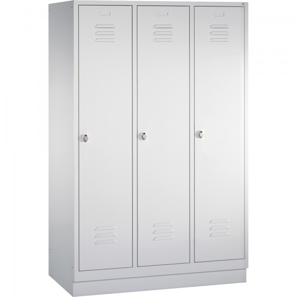 C+P Umkleidespind 802032S10011 Sockel 3Abteile B1200mm lgr/lgr