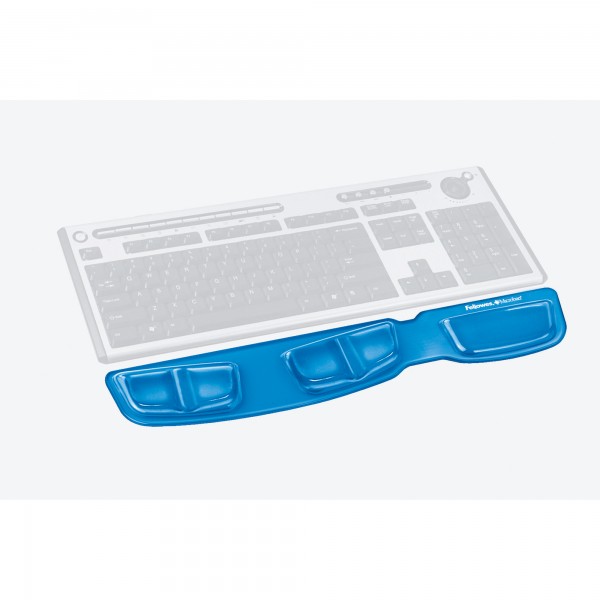 Fellowes Handgelenkauflage Health-V 9183101 Crystal Gel blau