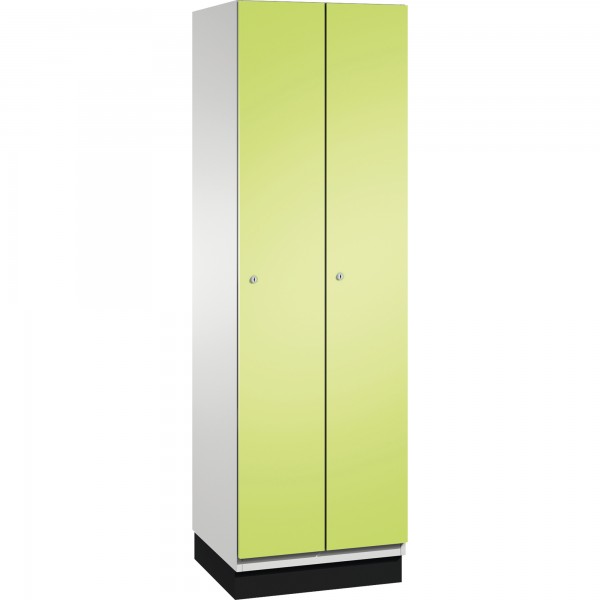 C+P Umkleidespind 4510020S10024 Sockel 2Abteile B600mm lgr/cgn