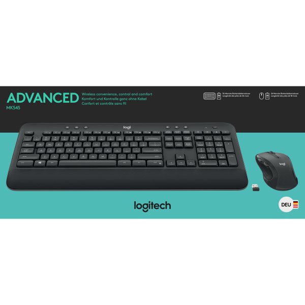 Logitech Tastatur/Maus Set MK545 wireless sw