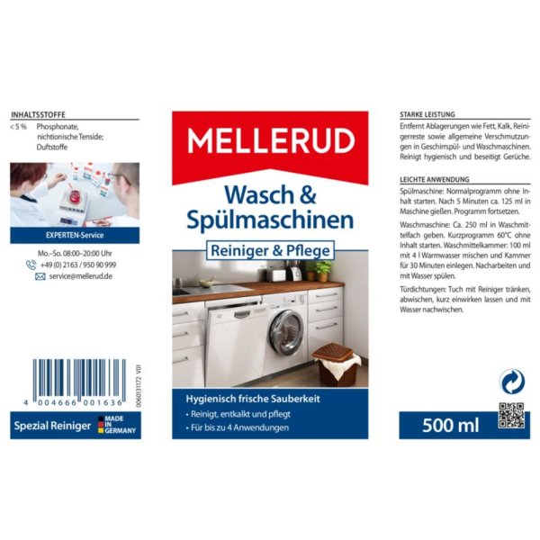 Mellerud Wasch-/Spülmaschinen Reiniger-/Pflege 0,5l