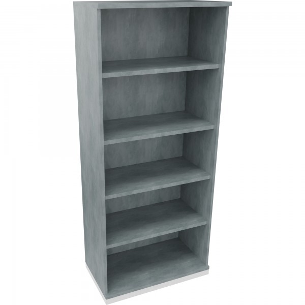 Regal 5OH B800xT442xH1869mm Verkehrsweiß/Beton hell