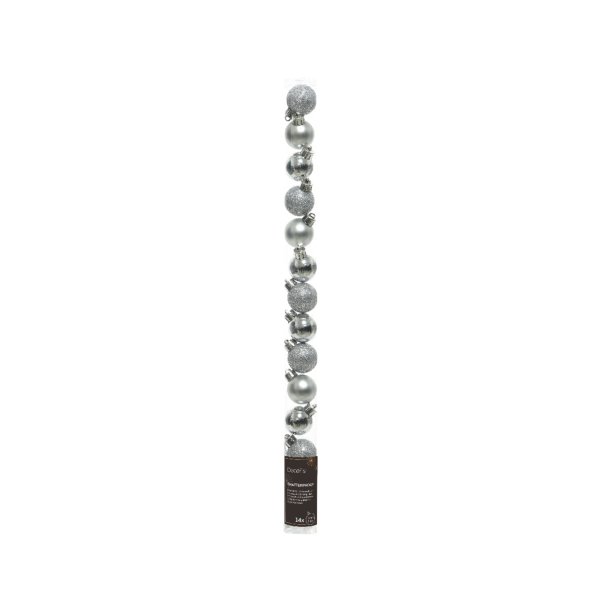 Decoris Kugel Mix 3cm si 14St