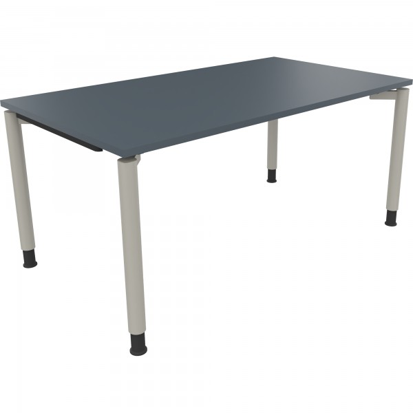 Schreibtisch Vierfuß R 160x90x68cm si/LG