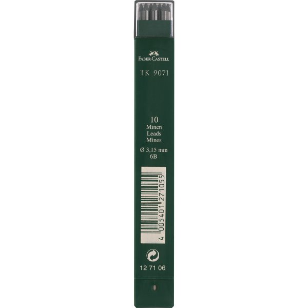 Faber-Castell Fallmine TK 9071 3,15mm 6B 10St
