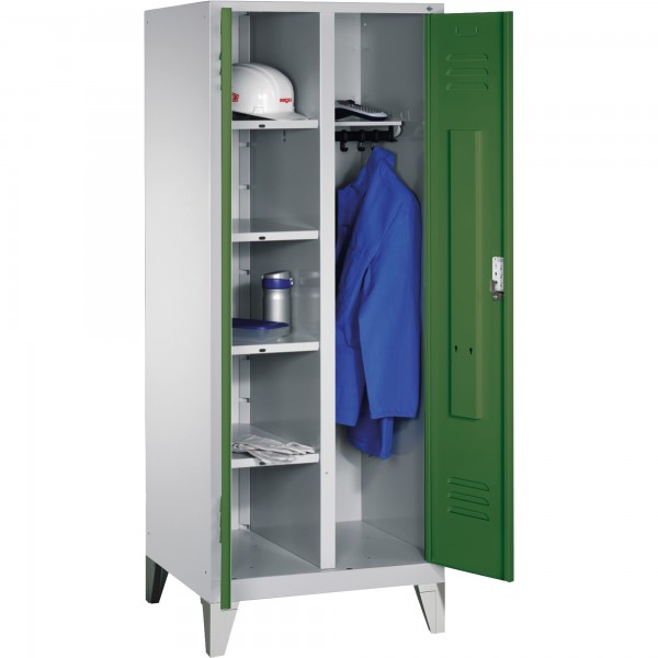 C+P Wäschespind 806022S10064 Füße 2Abteile B810mm lgr/rgn