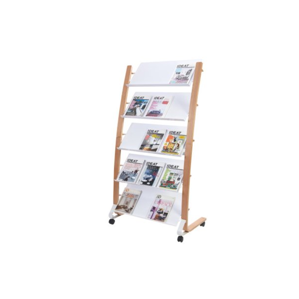 Alba Prospektständer 5x3Fächer holz/stahl