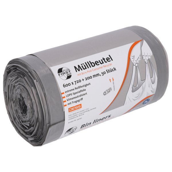 First plus Müllsack 60l gr 50St