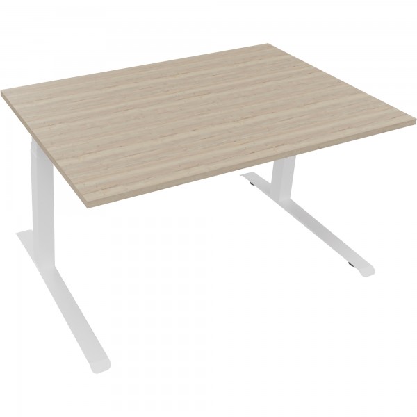 Sitz-/Stehtisch Kufe DsQ 1400x900x645-1275 ws/eiche