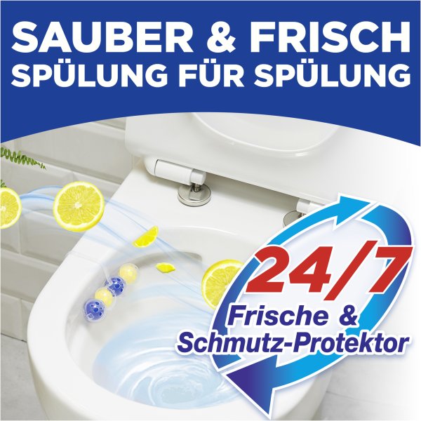WC frisch Duftspüler Kraft Aktiv Lemon 2St