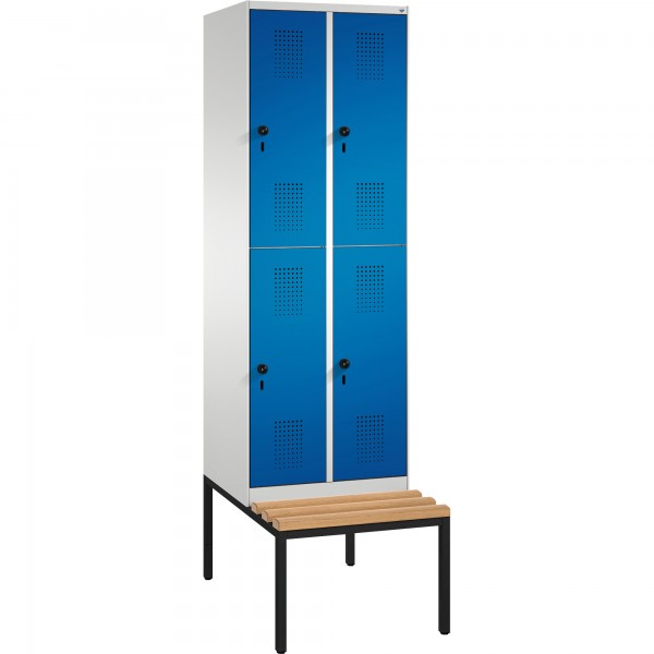 C+P Doppelstockspind 4935020S10048 Sitzbank 4Fächer B600mm lgr/ebl