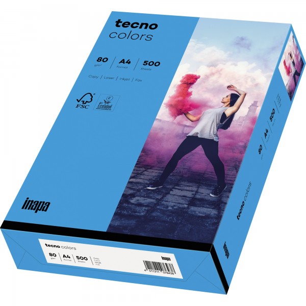 inapa tecno Kopierpapier Colors 2100011434 A3 int.bl 80g 500 Bl.