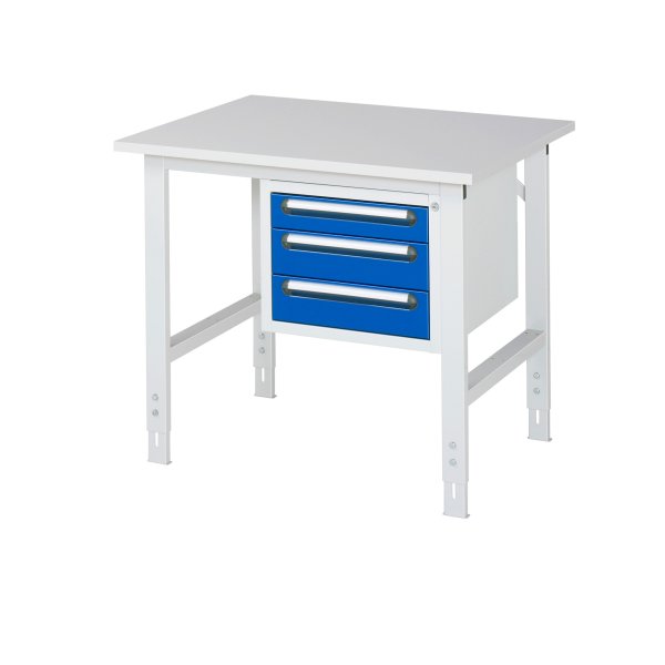 RAU Arbeitstisch 3Schübe 1000x800x760-1080 lgr/ebl