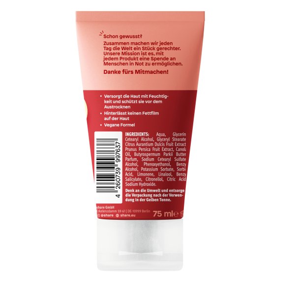 share Handcreme Pfirsich+Orange 75ml