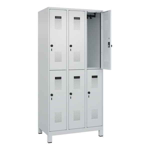 C+P Spind Evolo PLUS Doppel 6Fächer 1950x900x500 lgr/lgr