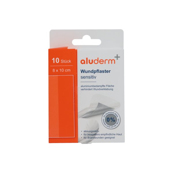 aluderm Wundpflaster sensitiv 8x10cm 10St