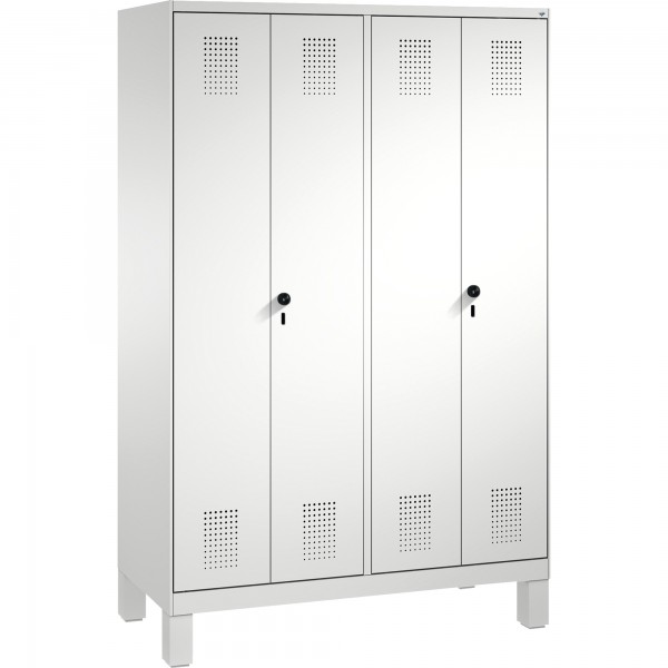 C+P Doppelspind 4901240S10000 Füße 4Abteile B1200mm lgr/lgr
