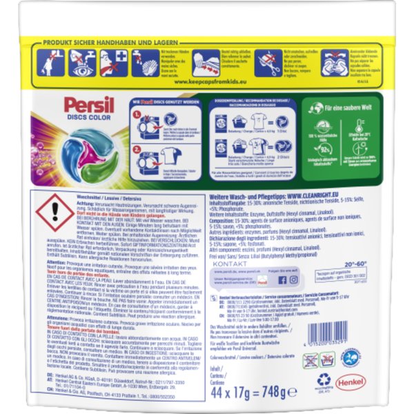 Persil Waschmittel 4in1 Discs Color 44St