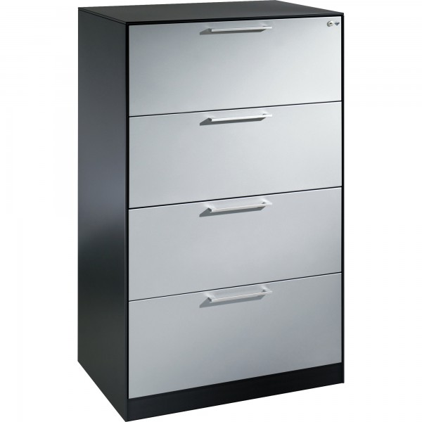 C+P Hängeregistraturschrank Asisto 146223412S10051 A4 2bhg sgr/wsalu