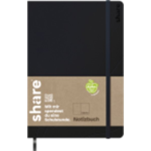 share Notizbuch A5 blanko dbl
