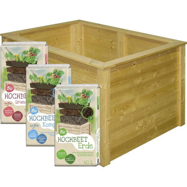 Floragard Hochbeet-Set Erdenmix