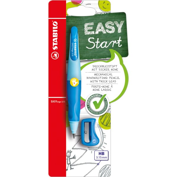 Stabilo Druckbleistift EASYergo li hellbl/dunkelbl.