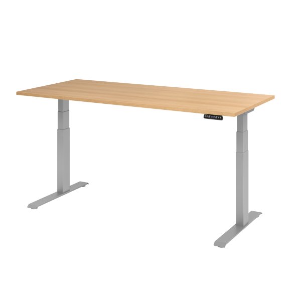 Hammerbacher Schreibtisch el 180x80cm si/eiche