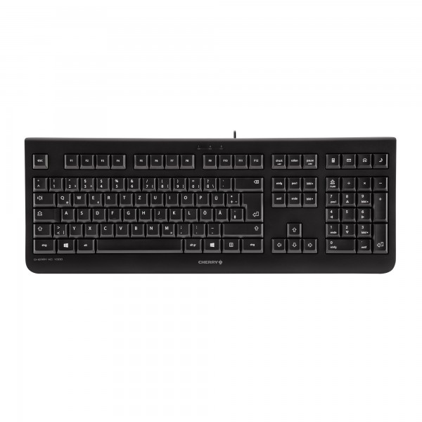 Cherry Tastatur KC1000 JK-0800DE-2 USB Flüsteranschlag schwarz