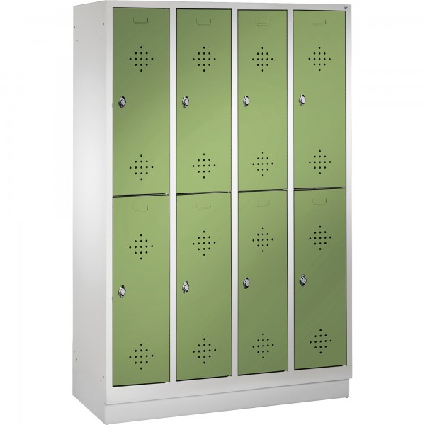 C+P Doppelspind 832040S10062 Sockel 8Fächer B1190mm lgr/rgn