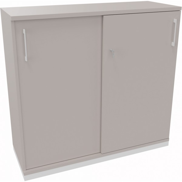 Schiebetüren-Schrank 3OH B1200xT442xH1133mm si/lgr