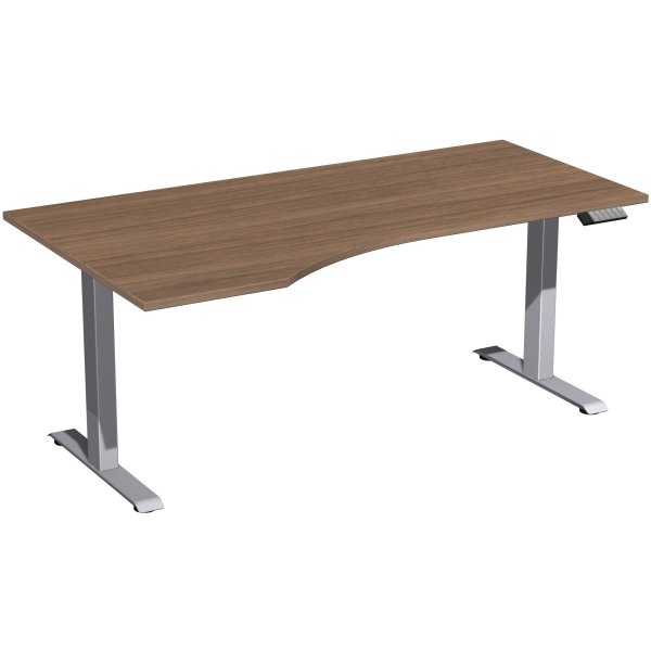 Geramöbel Tisch Elevate Basic li 1800x1000x730-1230mm si/nu