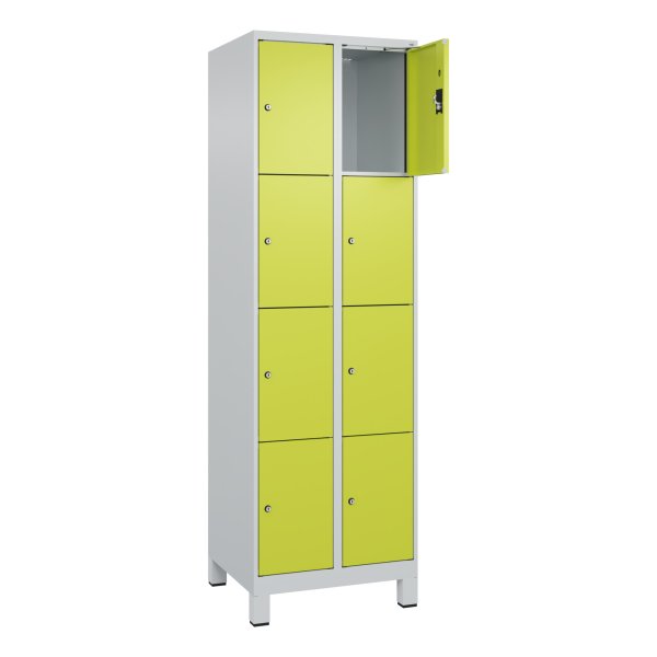 C+P Spind Evolo PLUS Füße 8Fä 1950x600x500 lgr/cgn