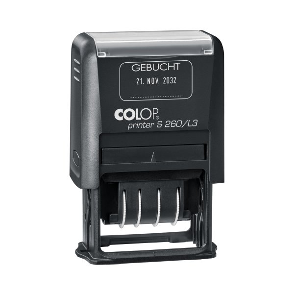 COLOP Datumstempel S260L3 Gebucht