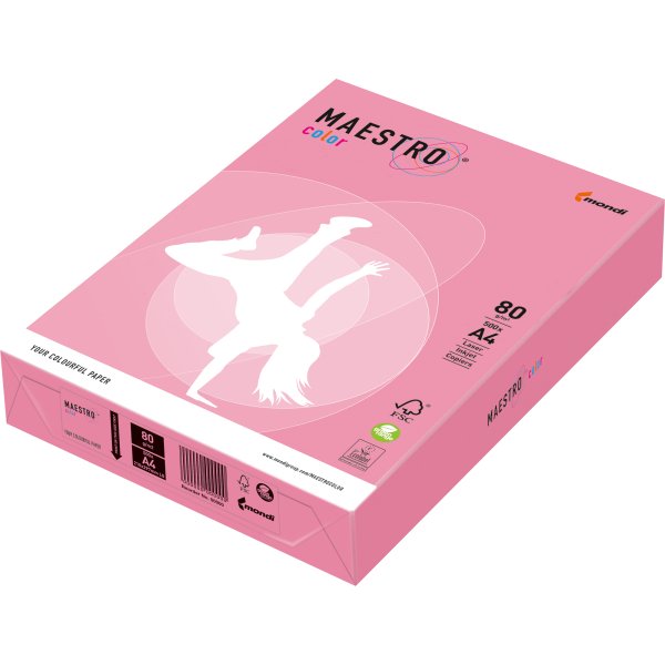 MAESTRO Kopierpapier color A4 9417-OPI74A80S flamingo 500Bl.