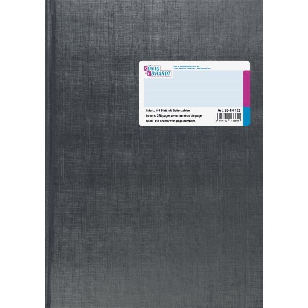 König & Ebhardt Geschäftsbuch A4 liniert 144Bl