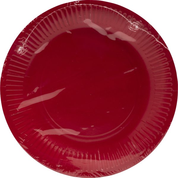 PROnappe Pappteller 23cm rot 20St