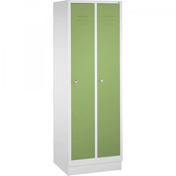 C+P Umkleidespind 802020S10089 m. Sockel 2Abteile lgr/rgn