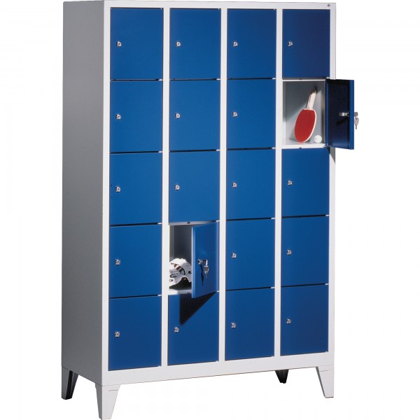 C+P Fächerschrank 8010405S10001 Füße 20Fächer B1190mm lgr/ebl