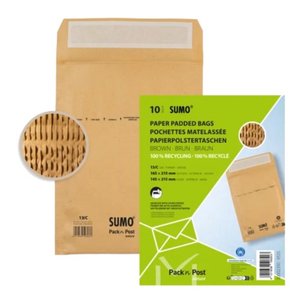 SUMO Papierpolstertasche C SU1513P010 braun 10 St./Pack.