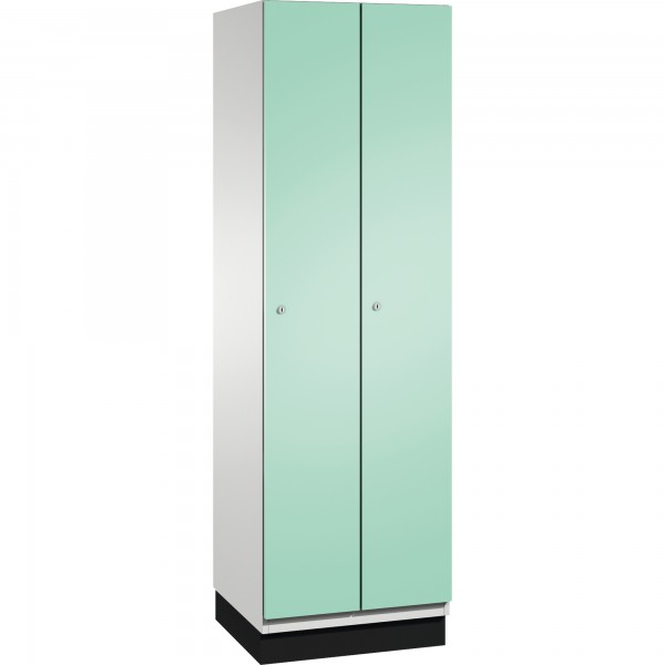 C+P Umkleidespind 4510020S10025 Sockel 2Abteile B600mm lgr/lgn