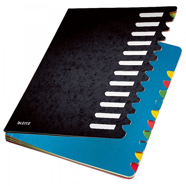 Leitz Ordnungsmappe Deskorganizer 12Fächer sw