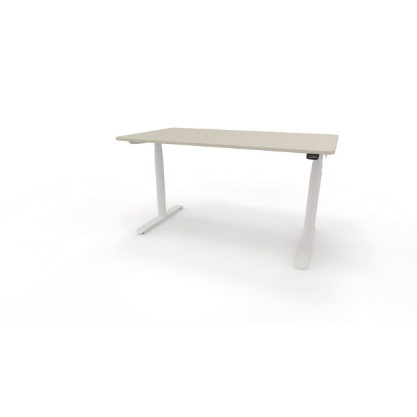 Schreibtisch Sedus se:lab e-desk 140x65-128x90cm weiß/lichtgrau