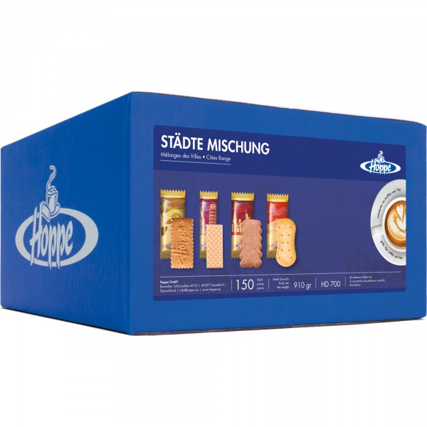 Hoppe Gebäck Städte Mischung HD700 150 St./Pack.