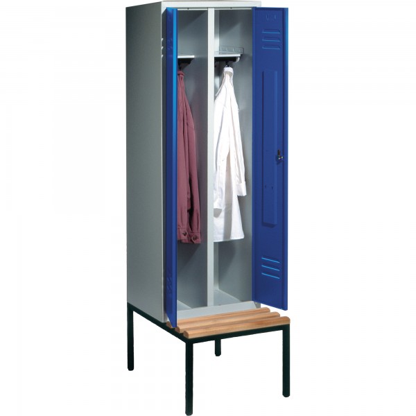 C+P Doppelspind 805220S10022 Sitzbank 2Abteile B610mm lgr/ebl
