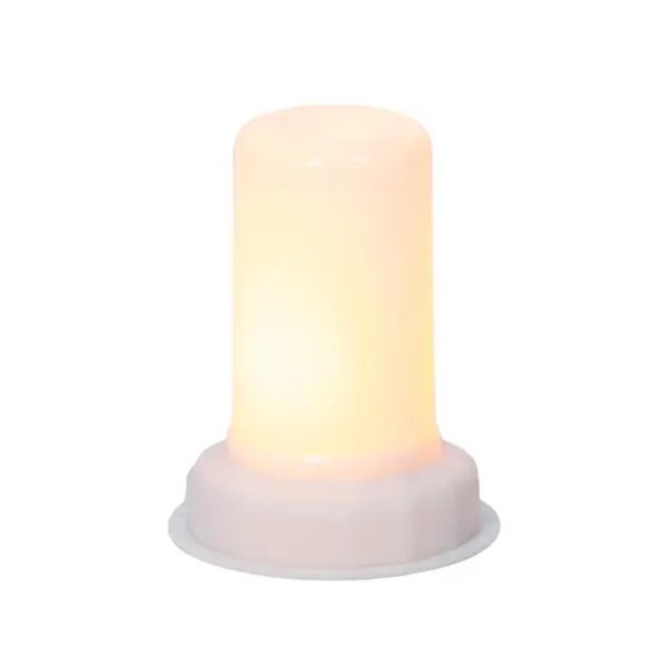 Lumineo Kerze LED 7,5x9,5cm ws/flame