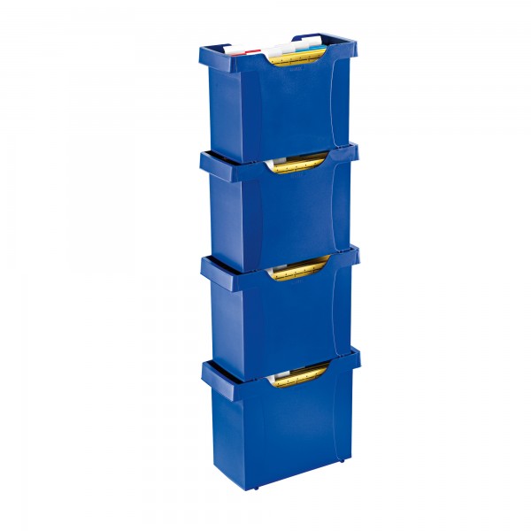 Leitz Hängebox Uni-Box Plus 19080035 Polystyrol blau