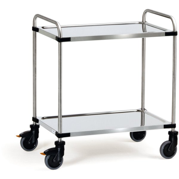 fetra Edelstahlwagen 2Böden 1.000x600mm